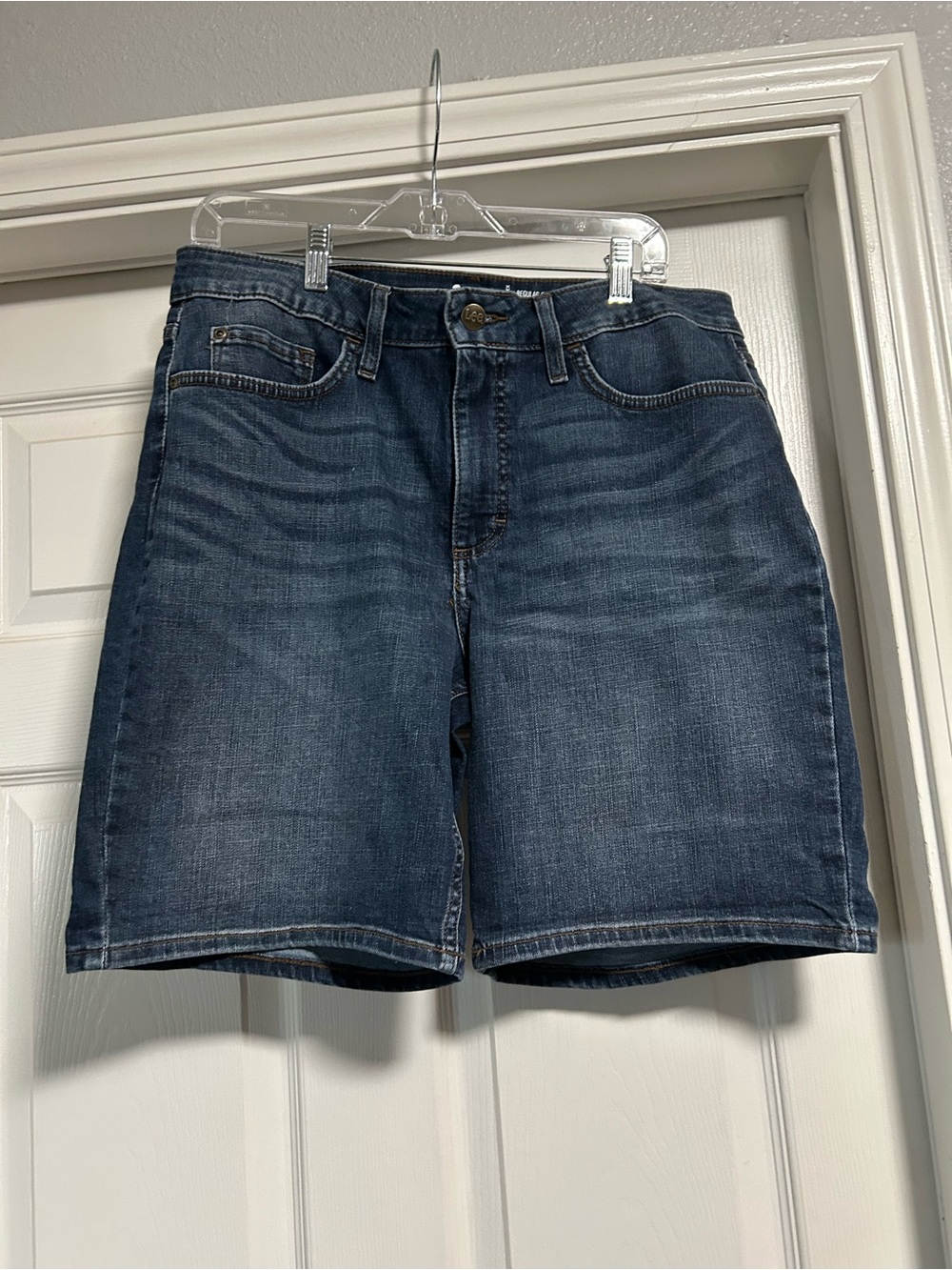 Lee Women’s Dark Wash Denim Bermuda Shorts